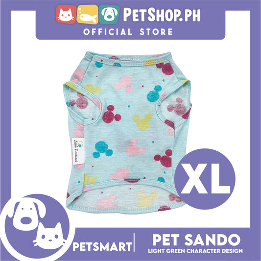 Pet Sando Light Green Color with Character Design DG-CTN149XL (XL) Perfect Fit For Dogs And Cats