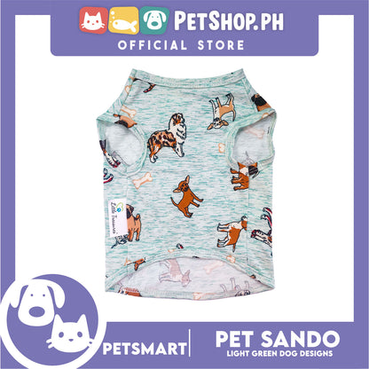 Pet Sando Light Green Color, Dog Design DG-CTN144S (Small) Perfect Fit For Dogs And Cats