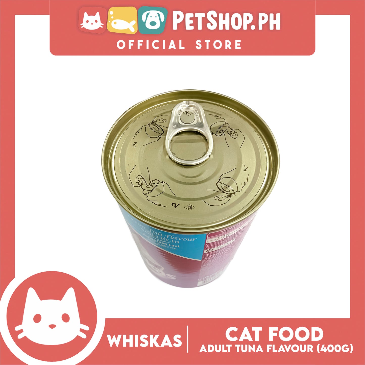 Whiskas Adult Can Tuna 400g Cat Wet Food