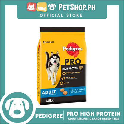 Pedigree Pro Adult Medium and Large Breed 1.5kg Dry Food for Adult Dogs
