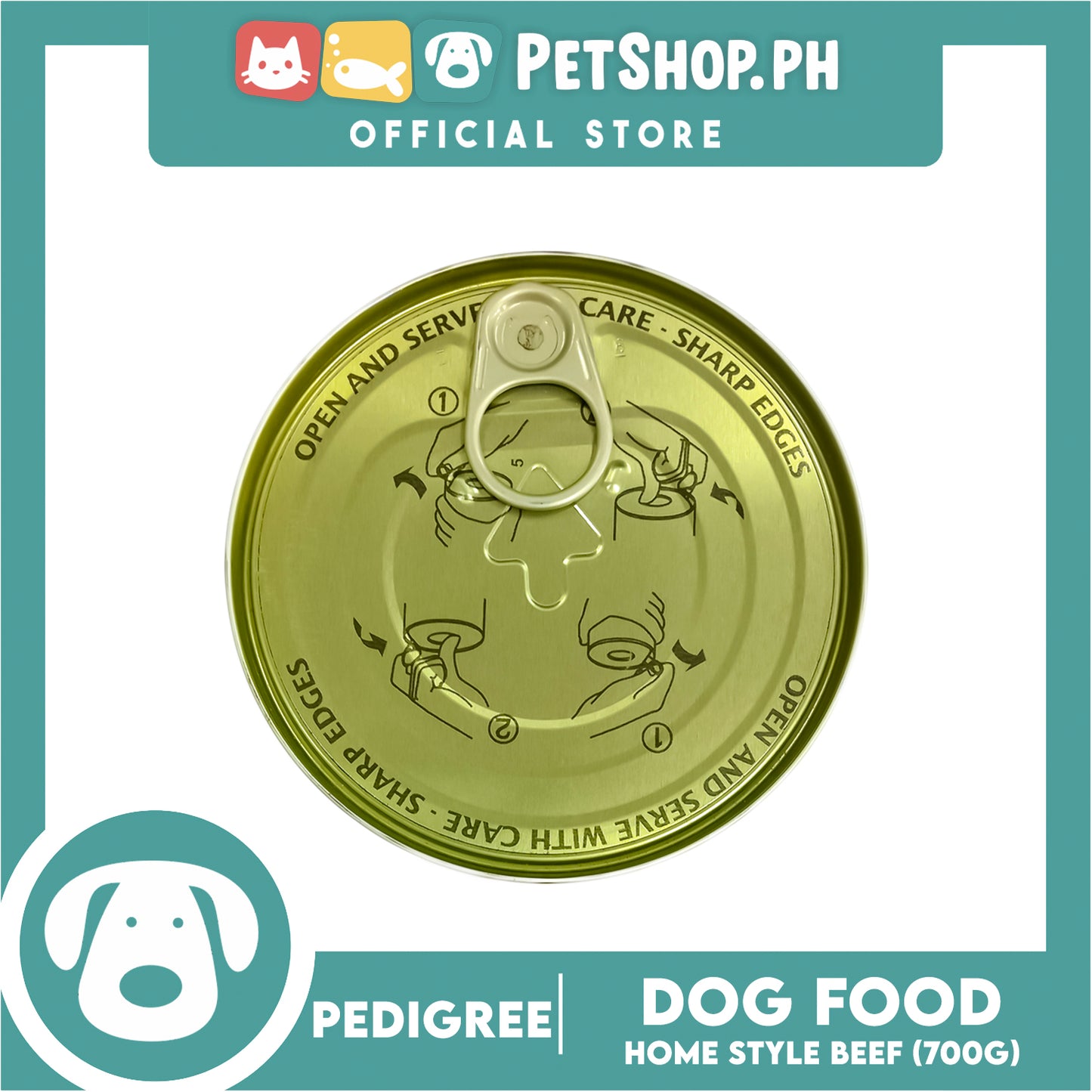 Pedigree Home Style Beef 700g Made From Real Meat, Canned Dog Food