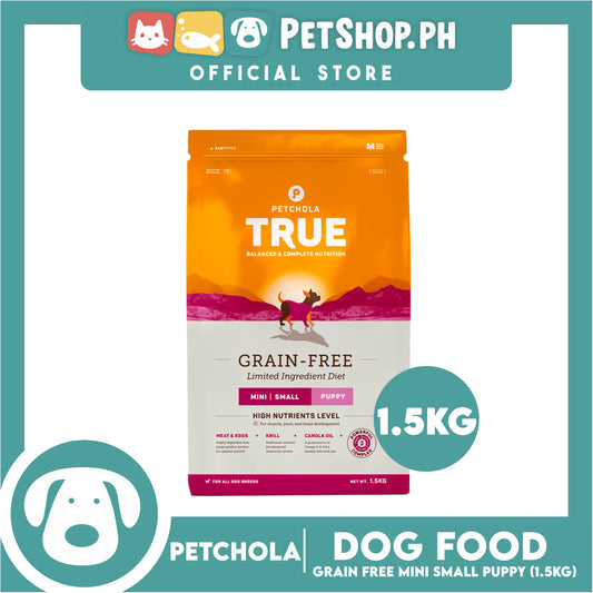 Petchola True Balanced and Complete Nutrition, Grain-Free Mini Small Puppy 1.5kg Dry Dog Food