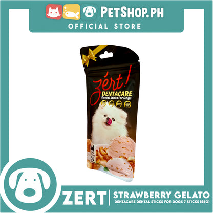 Zert Denta Care Strawberry Gelato Dental Sticks for Dogs 55g