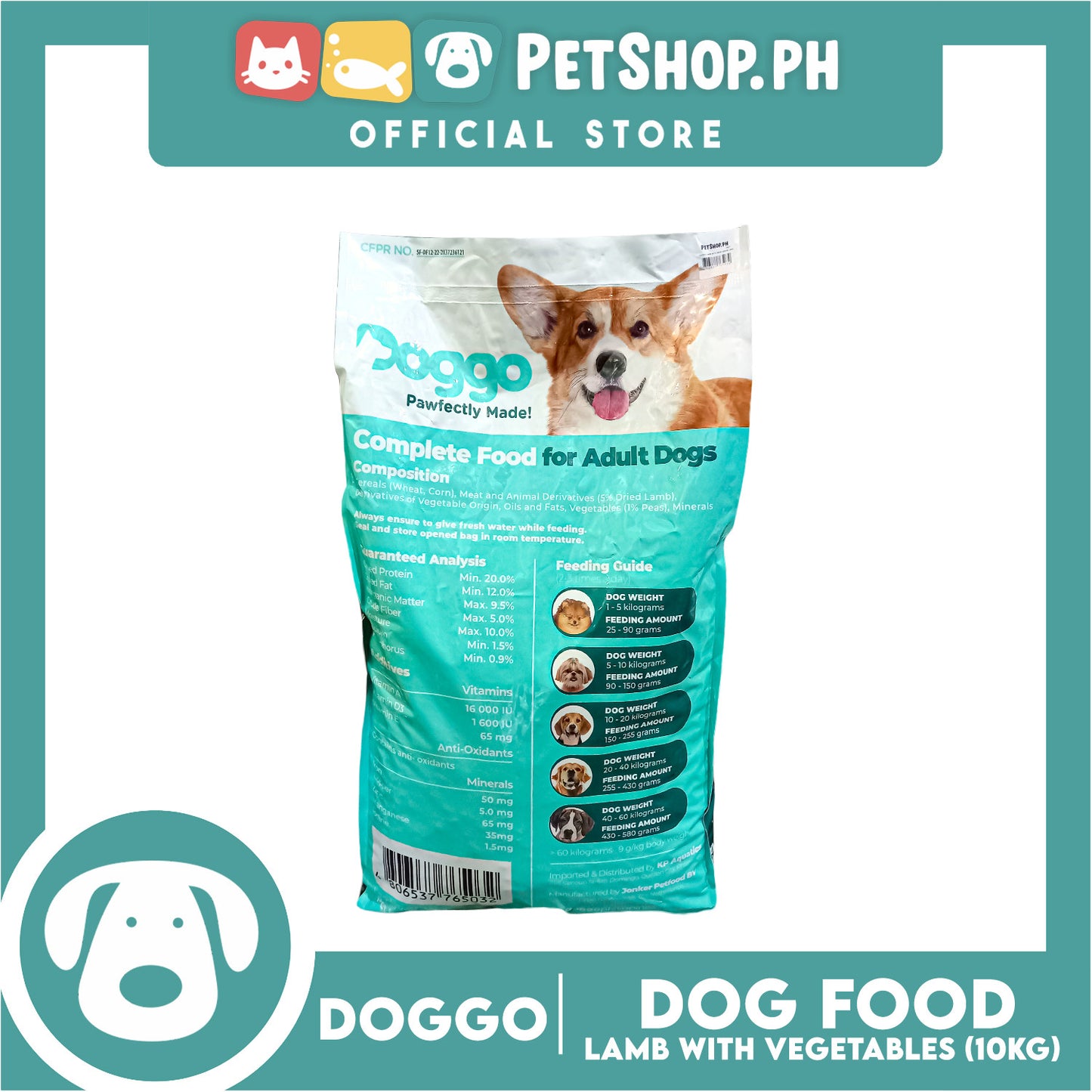 Doggo Lamb with Vegetables 10kg Dog Food