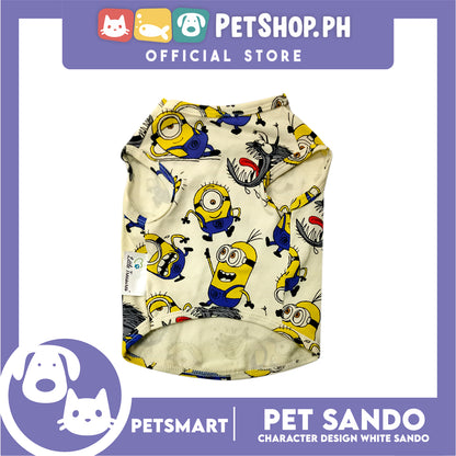 Pet Sando Character Design, White Color (Small) Perfect Fit for Dogs and Cats