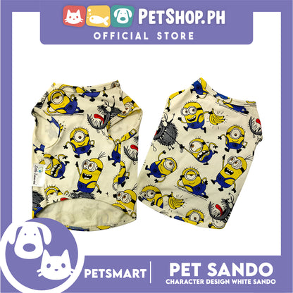 Pet Sando Character Design, White Color (Small) Perfect Fit for Dogs and Cats