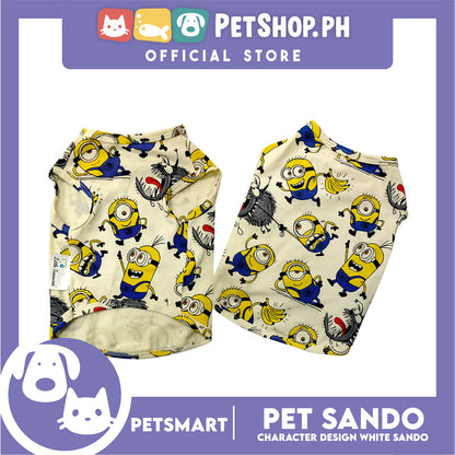Pet Sando Character Design, White Color (Large) Perfect Fit for Dogs and Cats