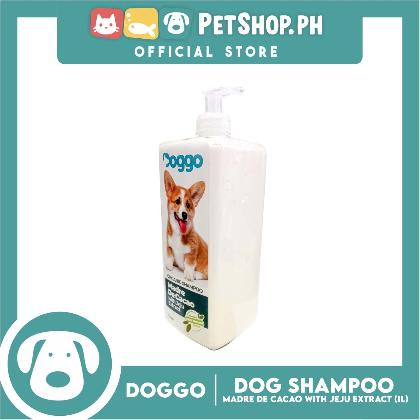 Doggo Organic Shampoo Madre De Cacao with Jeju Extract 1Liter