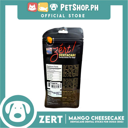 Zert Dentacare Dental Stick for Dogs 55g (Mango Cheesecake)