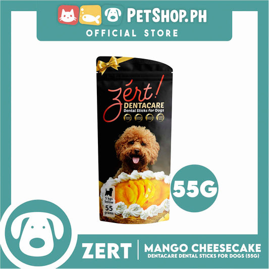 Zert Dentacare Dental Stick for Dogs 55g (Mango Cheesecake)