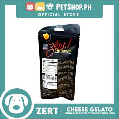 Zert Dog Dentacare Dental Stick for Dogs 55g (Cheese Gelato)