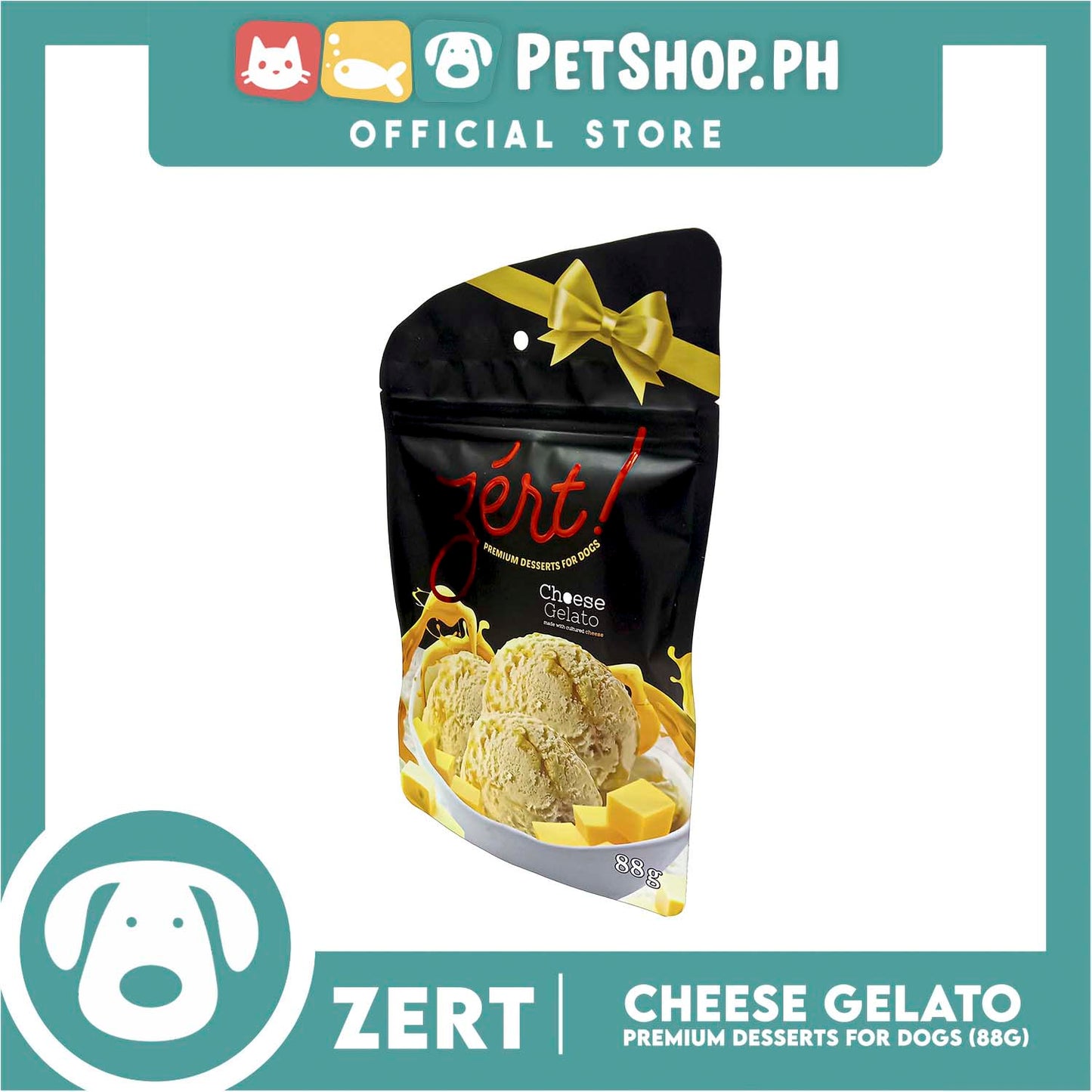Zert Premium Desserts for Dogs 88g (Cheese Gelato)