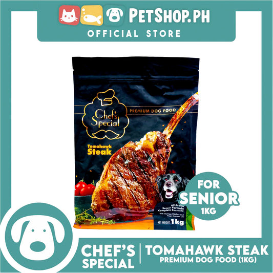 Chef's Special Premium Dog Food Tomahawk Steak 1kg (Senior)