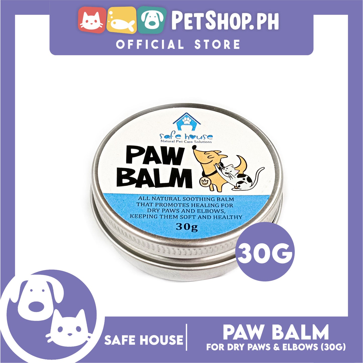 Safe House Natural Pet Care Solutions Faw Balm 30g