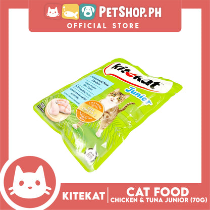 Kitekat Wet Cat Food in Pouch for Junior 70g (Chicken and Tuna)