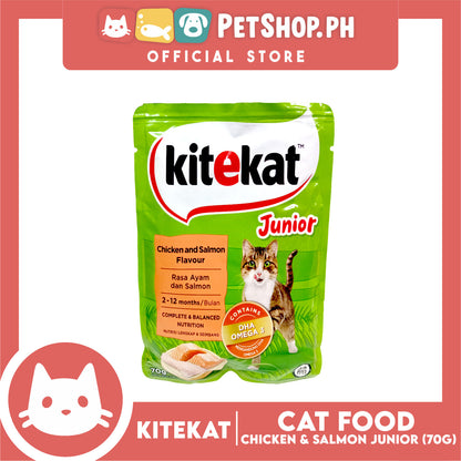 Kitekat Wet Cat Food in Pouch Junior 70g (Chicken and Salmon)