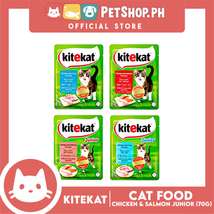 Kitekat Wet Cat Food in Pouch Junior 70g (Chicken and Salmon)