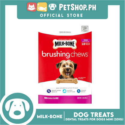 Milk Bone Brushing Chews Dental Treats for Mini Dogs 201g