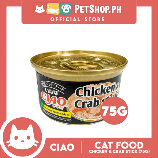 Ciao Chicken and Crab Stick 75g Cat Canned Wet Food