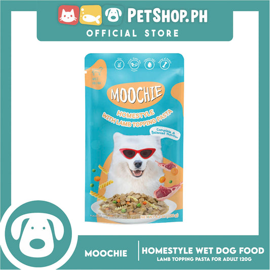 Moochie Dog Wet Food for Adult 120g (Homestyle with Lamb Topping Pasta)