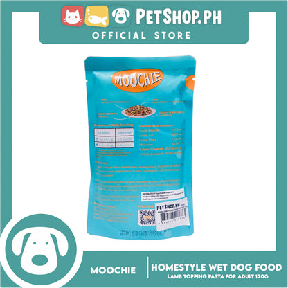 Moochie Dog Wet Food for Adult 120g (Homestyle with Lamb Topping Pasta)