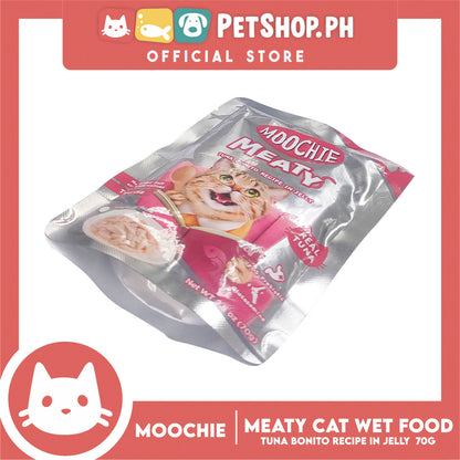 Moochie Meaty Cat Wet Food Tuna Bonito Recipe in Jelly for Senior 70g