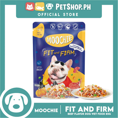 Moochie Fit and Firm Adult Dog Wet Food (Beef) 85g