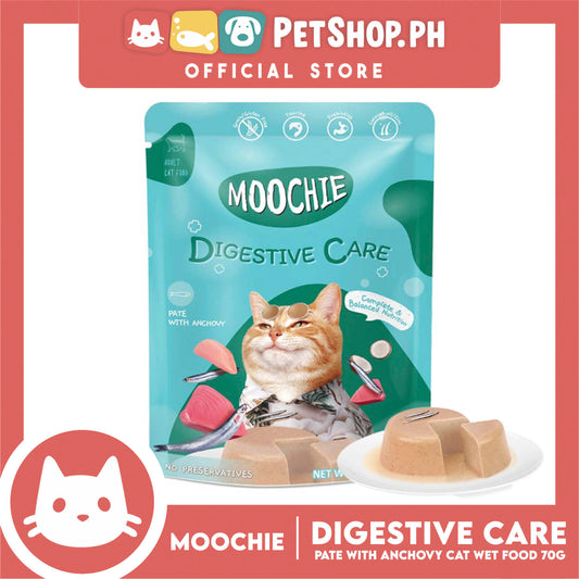 Moochie Digestive Care Adult Cat Wet Food (Pate with Anchovy) 70g