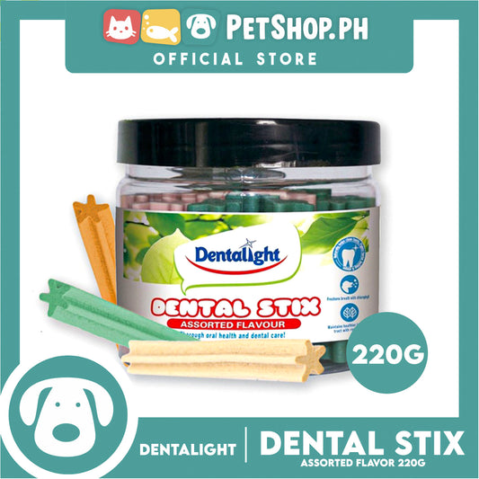 Dentalight Dental Stix (Assorted Flavor) Dog Treats for Oral Health and Dental Care 220g