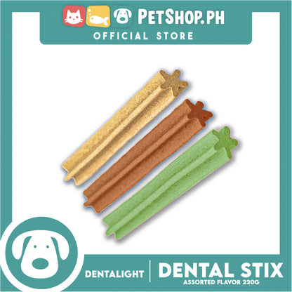 Dentalight Dental Stix (Assorted Flavor) Dog Treats for Oral Health and Dental Care 220g