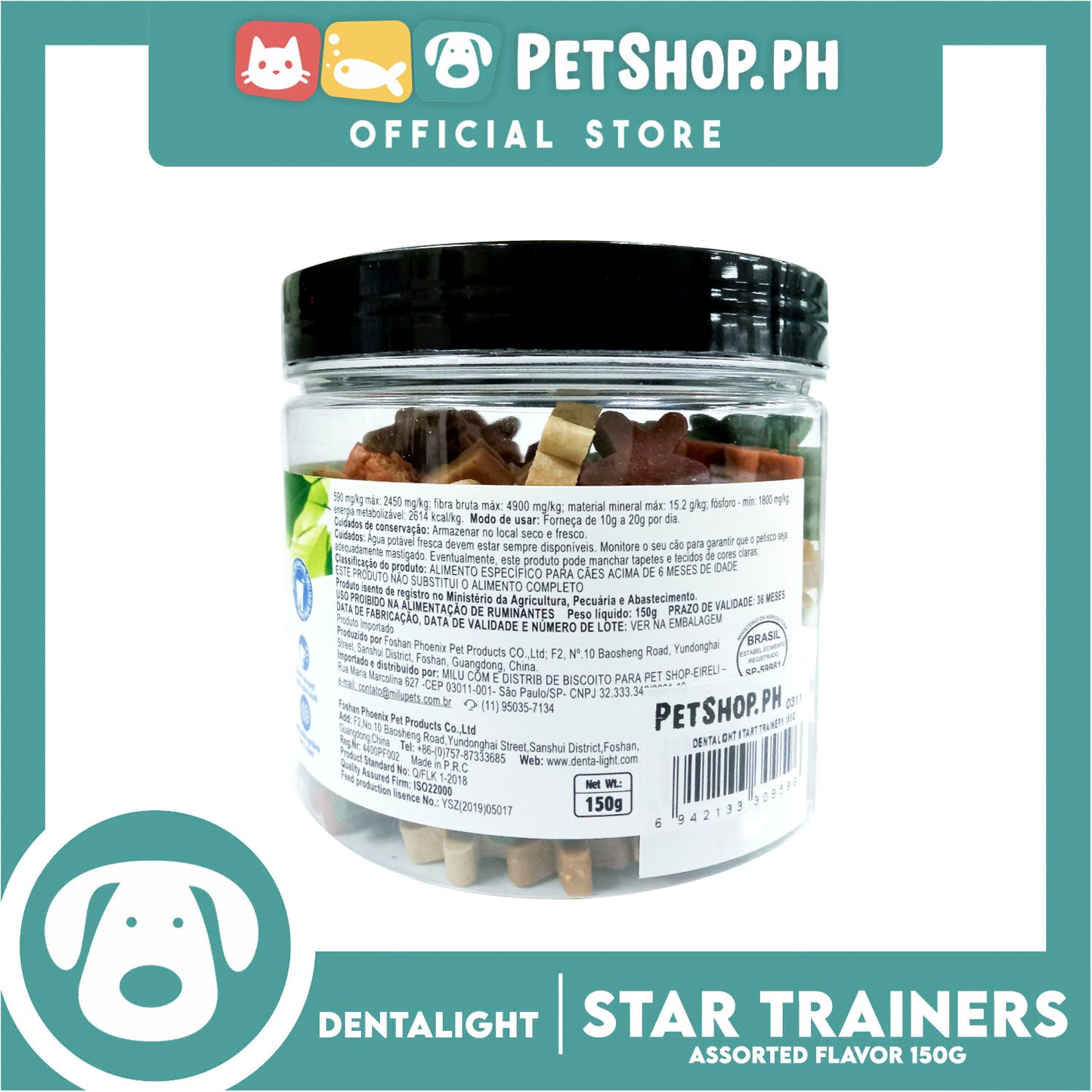 Dentalight Star Trainer (Assorted Flavor) Reward and Motivate Dog Treats 150g