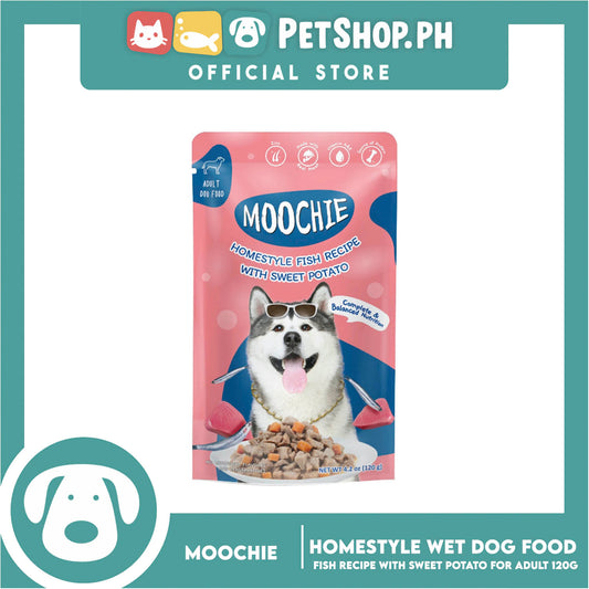 Moochie Dog Wet Food for Adult 120g (Homestyle with Fish and Sweet Potato)