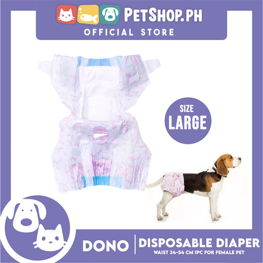 Dono Female Disposable Diapers Super Absorbent Large 1pc