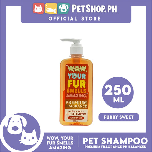 Wow, Your Fur Smells Amazing, Premium Fragrance pH Balanced Pet Shampoo 250ml (Furry Sweet)