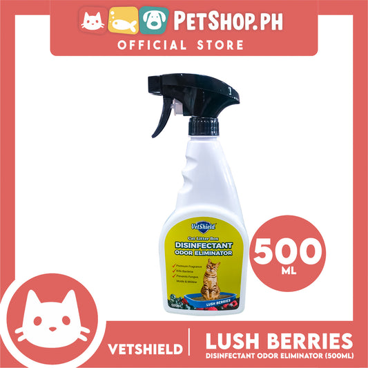 Vetshield Cat Litter Box Disinfectant Odor Eliminator Lush Berries 500ml