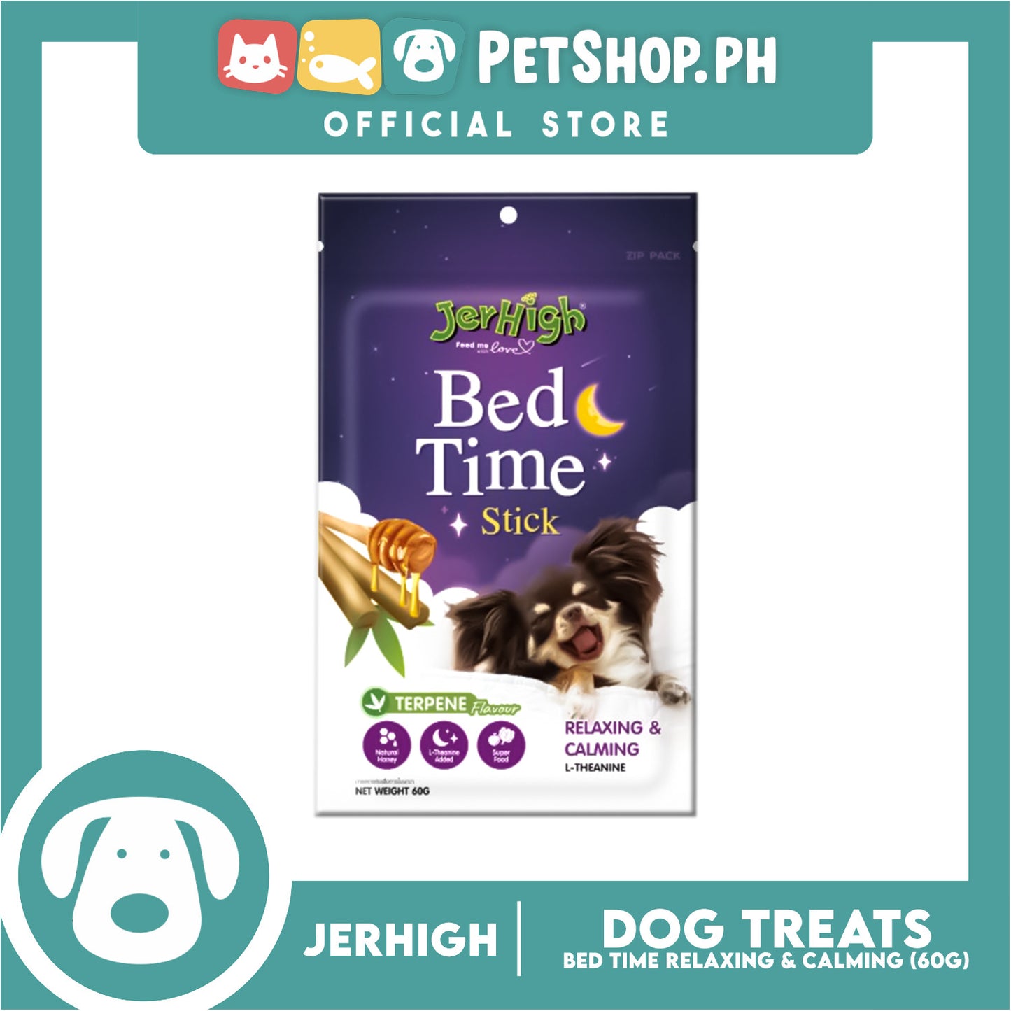 Jerhigh Dog Treats (Bedtime Stick) Terpene Flavor 60g