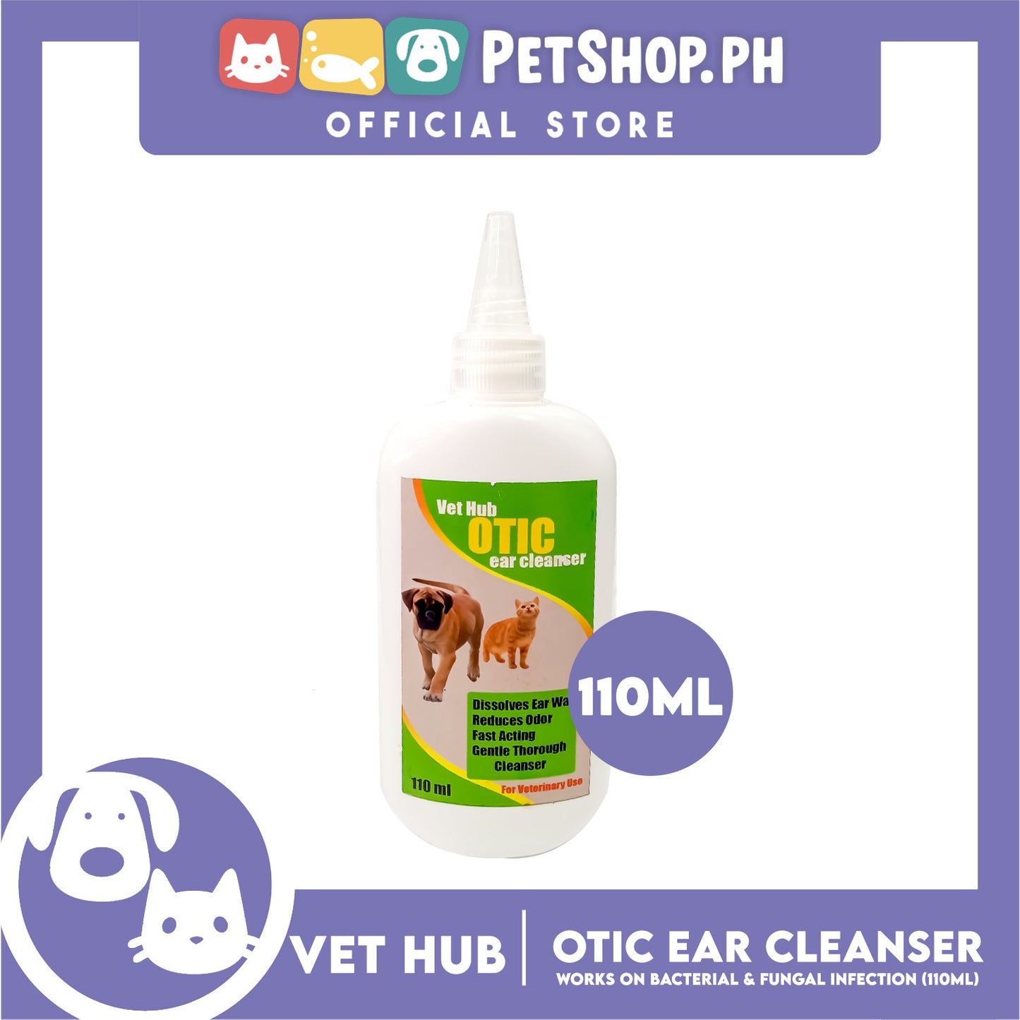 Vethub Otic Pet Ear Cleanser 110ml