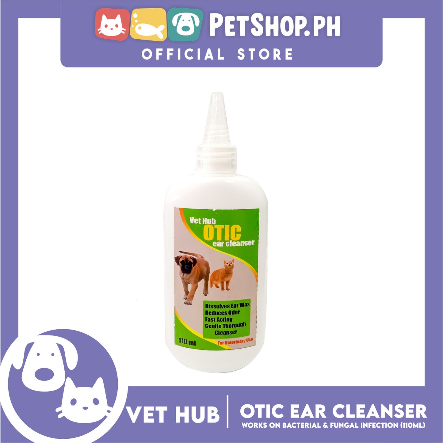 Vethub Otic Pet Ear Cleanser 110ml