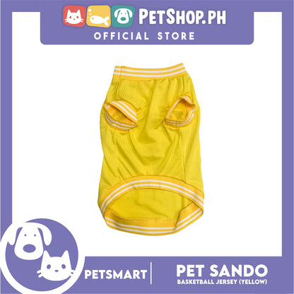 Pet Sando Basketball Jersey Yellow (Medium)