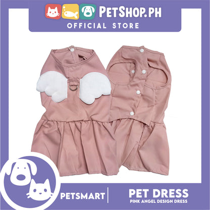 Pet Dress Pink Angel Design (Large) Pet Clothes