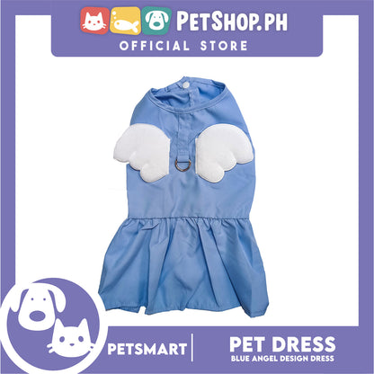 Pet Dress Blue Angel Design (Medium) Pet Clothes