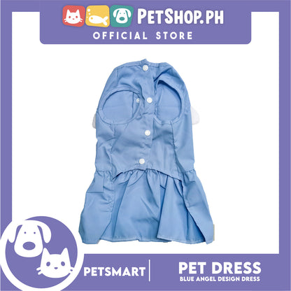 Pet Dress Blue Angel Design (Medium) Pet Clothes